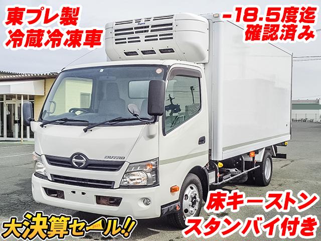No.3585　H28　日野　デュトロ　東プレ製冷蔵冷凍車　低温設定　マイナス18.5度迄確認済み　スタンバイ付き　キーストン