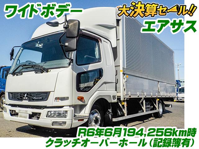 No.3626　H29　三菱ふそう　ファイター　パブコ製アルミウイング　ワイドボデー　R6年6月クラッチOH(記録簿あり)　ラッシングレール