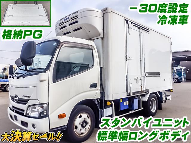 No.3641　H30　日野　デュトロ　東プレ製冷蔵冷凍車　－30度設定(低温設定)　スタンバイユニット　新明和製格納パワーゲート　ロングボディ