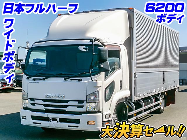 No.3646　H28　いすゞ　フォワード　アルミウイング　ラッシングレール2段　6200ボディ　ワイドボディ