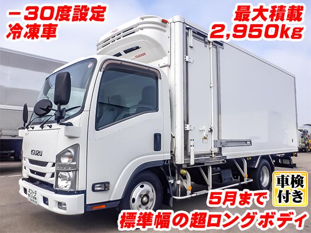 No.3659　H29　いすゞ　エルフ　冷蔵冷凍車　箱：日本フルハーフ製　冷凍車：菱重製　－30度設定(低温設定)　2エバ　サイドドア　ロングボディ