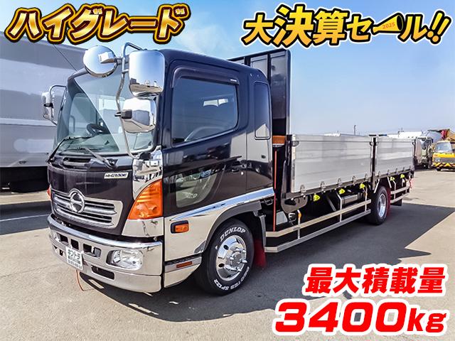 No.3662　H24　日野　レンジャー　アルミブロック平ボディ　ハイグレード　最大積載量3400kg　床：鉄板　内フック