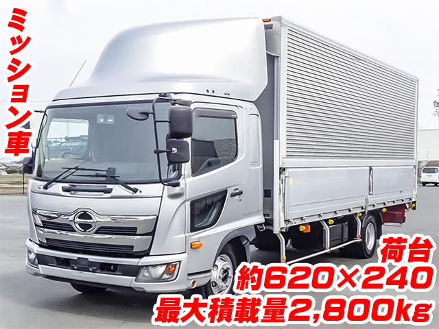 No.3701　H30　日野　レンジャー　アルミウイング　ワイドボデー　最大積載2,800kg　床引き出しフック　ラッシングレール　MT　ミッション車