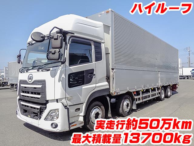 No.3781　H30　UDトラックス　クオン　トレクス製アルミウイング　ハイルーフ　最大積載量13700kg　ラッシングレール2段　内フック