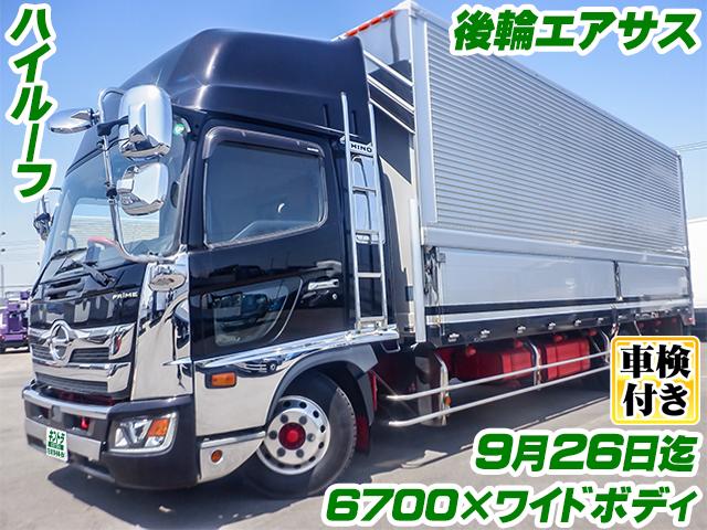 No.3786　H29　日野　レンジャー　アルミウイング　ハイルーフ　ワイドボディ　後輪エアサス　車検付