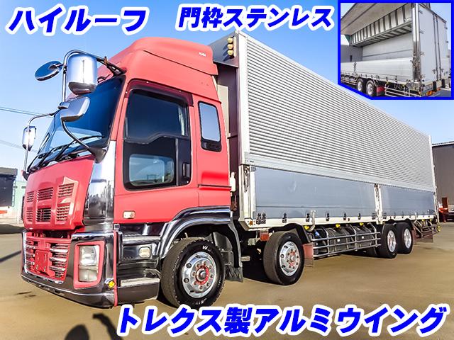 No.3795　H25　いすゞ　ギガ　日本トレクス製アルミウイング　ハイルーフ　スムーサー　後輪エアサス