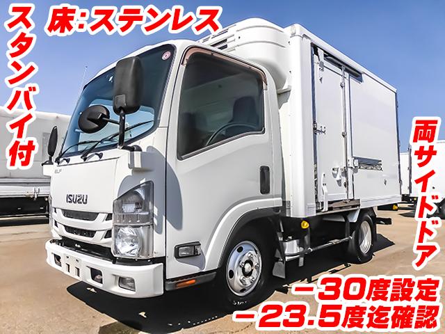 No.3802　H27　いすゞ　エルフ　冷蔵冷凍車　TPG-NMR85AN　積載2t　－30度設定　両サイドドア　ステンレス床　スタンバイ
