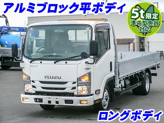 No.3810　H28　いすゞ　エルフ　アルミブロック　準中型免許対応(5t限定)　ロングボディ　ハイキャブ　最大積載2000kg