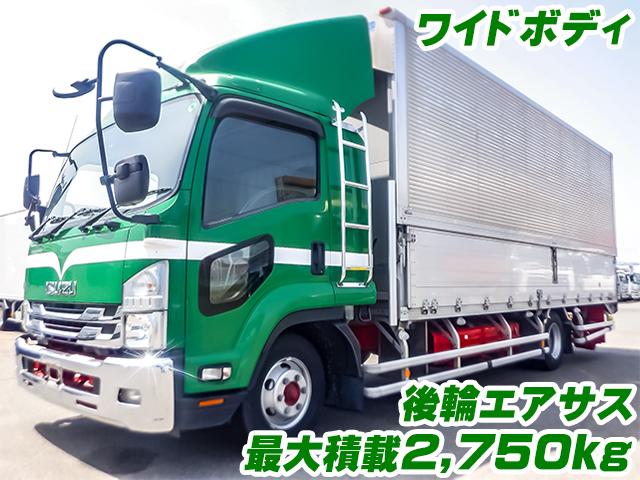 No.3833　H28　いすゞ　フォワード　フルハーフ製アルミウイング　ワイドボディ　後輪エアサス　最大積載2,750kg