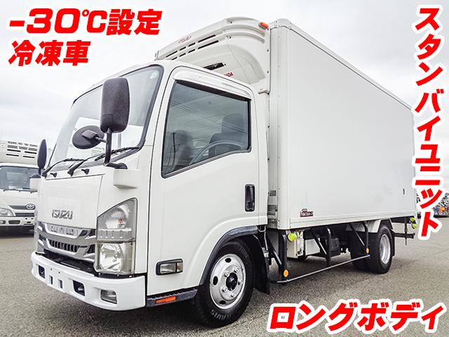 No.3844　H25　いすゞ　エルフ　日本フルハーフ製冷蔵冷凍車　－30度設定（低温設定）　床：キーストン　ロングボディ