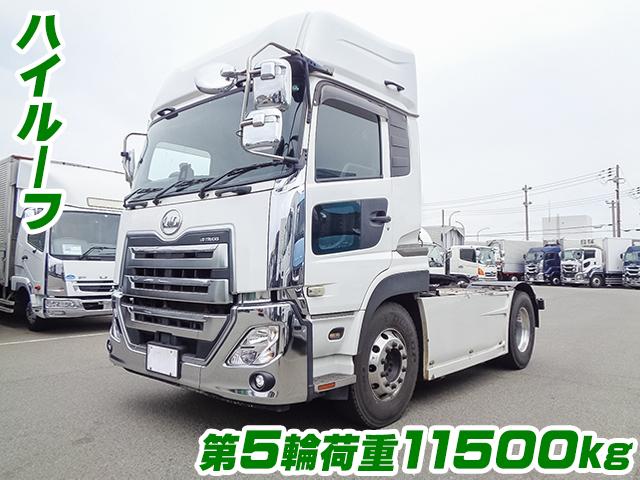 No.3869　H30/4　UDトラックス　クオン　トレーラーヘッド　第5輪11500kg　ハイルーフ　後輪エアサス　ターボ車