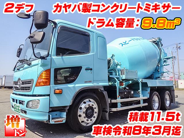 No.3871　H28　日野　レンジャー　カヤバ製コンクリートミキサー　最大積載11.5t　増トン　ドラム容量9.8立米　デフロック付　280馬力　車検