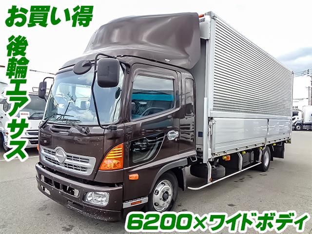 No.3878　H25　日野　レンジャー　トランテックス製アルミウイング　最大積載2900kg　ワイドボディ　後輪エアサス　