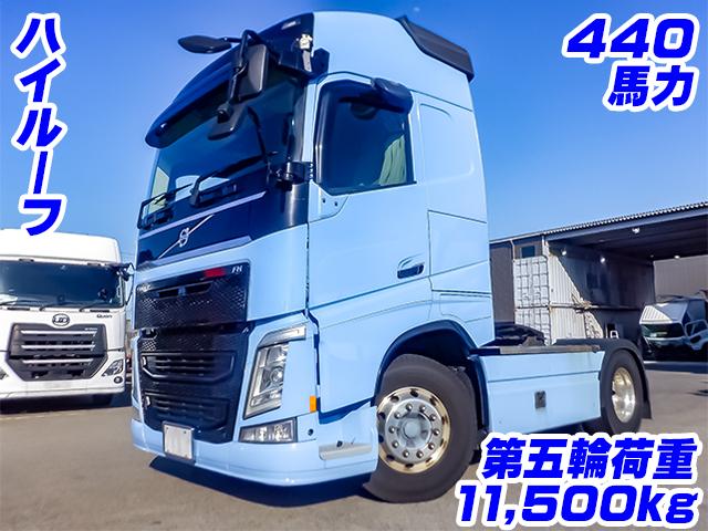 No.3882　H28　ボルボ　トレーラーヘッド　第五輪荷重11,500kg　ハイルーフ　アルミホイール　サイドバンパーパネル　後輪エアサス