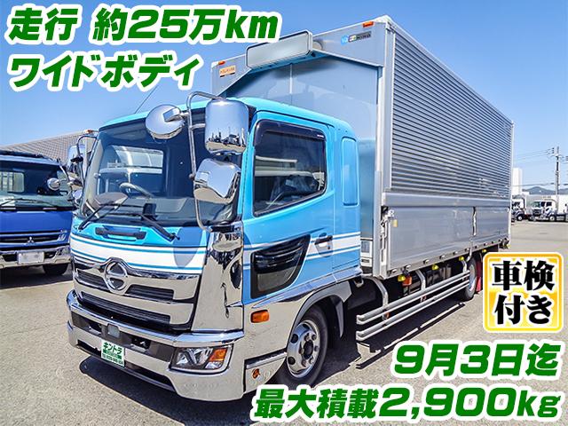 No.3884　H30　日野　レンジャー　トランテックス製アルミウイング　最大積載2,900kg　ワイドボディ　車検付（R7/9/3迄）　内フック　ラッシング2段