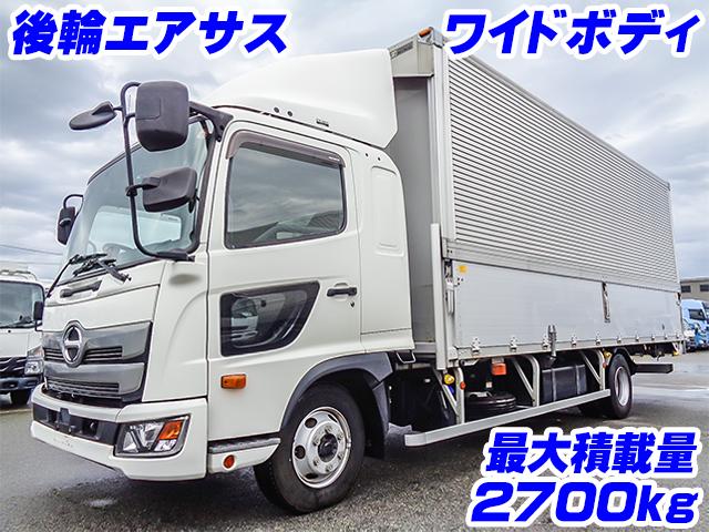 No.3912　H29　日野　レンジャー　アルミウイング　ワイドボディ　後輪エアサス　最大積載量2700kg　ラッシングレール2段　内フック