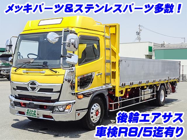 No.3924　H30　日野　レンジャー　平ボディ　アルミブロック　後輪エアサス　車検付き
