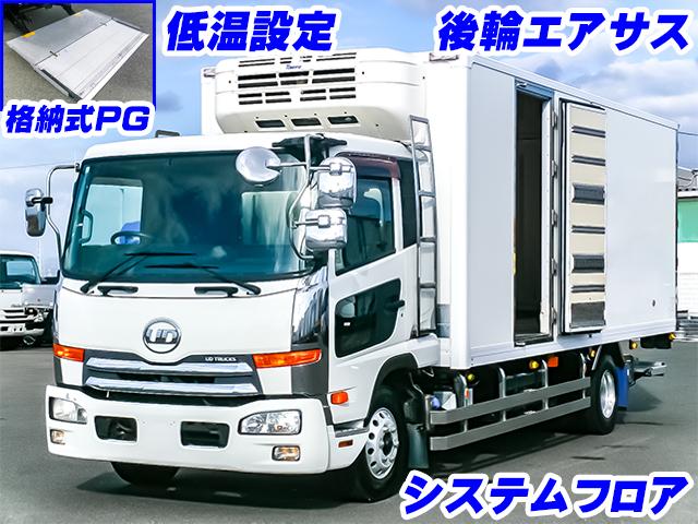 No.4506　H23　UDトラックス　コンドル　冷蔵冷凍車　低温設定　システムフロア　東プレ　格納式パワーゲート　左サイドドア　後輪エアサス