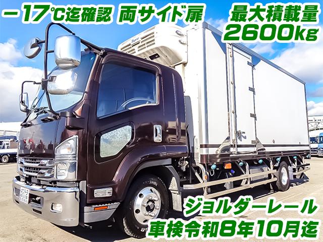 No.4517　R1　いすゞ　フォワード　東プレ製冷蔵冷凍車　－30度設定　ジョルダーレール2列　ラッシングレール2段　床：縞アルミ　両サイド扉