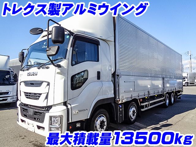 No.4536　H30　いすゞ　ギガ　トレクス製アルミウイング　最大積載量13500kg　ラッシングレール2段　内フック　ターボ車