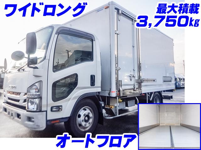 No.4644　R1　いすゞ　エルフ　矢野特殊製アルミバン　オートフロア　最大積載3,750kg　ワイドボディ　ロングボディ　サイドスライドドア