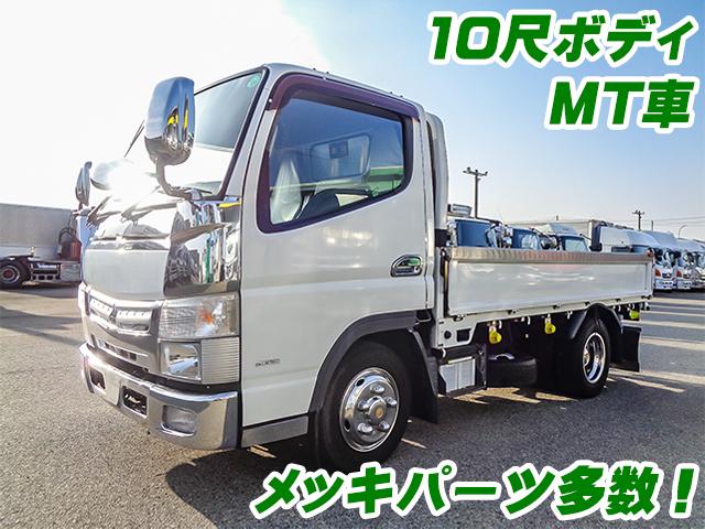 No.4727　H28　三菱ふそう　キャンター　平ボディ　メッキパーツ多数　10尺ボディ　MT車