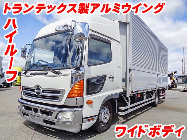 No.4830　H29　日野　レンジャー　トランテックス製アルミウイング　ワイドボディ　ハイルーフ　ラッシングレール2段　カラーバックモニター